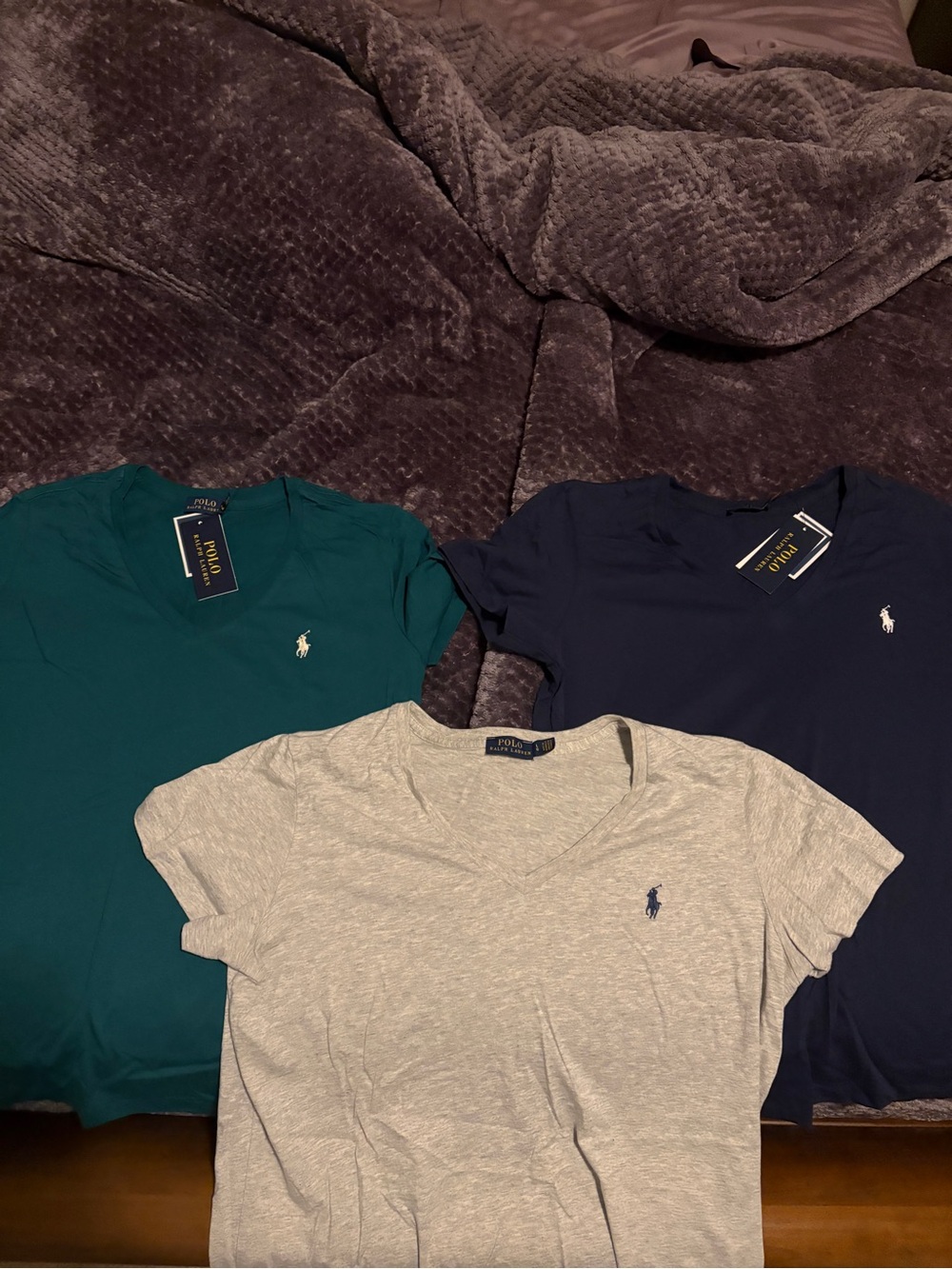 Polo Ralph Lauren Short Sleeve Tees - Green, Navy, Light Gray- 2 nwt
